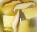 高野豆腐と椎茸のスープ